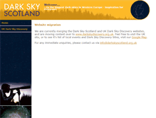 Tablet Screenshot of darkskyscotland.org.uk